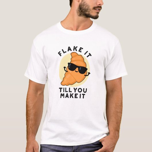 Vlek het tot je het grappige gebak maakt t-shirt (Voorkant)