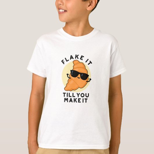 Vlek het tot je het grappige gebak maakt t-shirt (Voorkant)