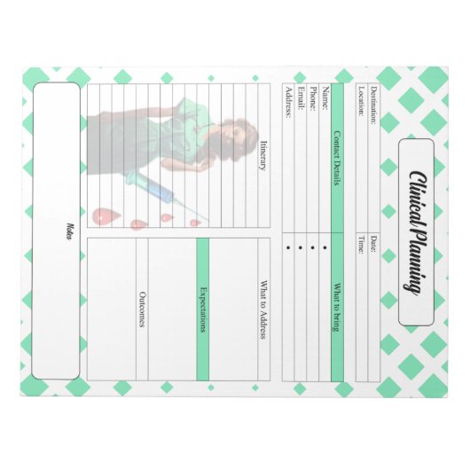 Vlek jezelf niet _ Clinical Planning Notitieblok (Voorkant)