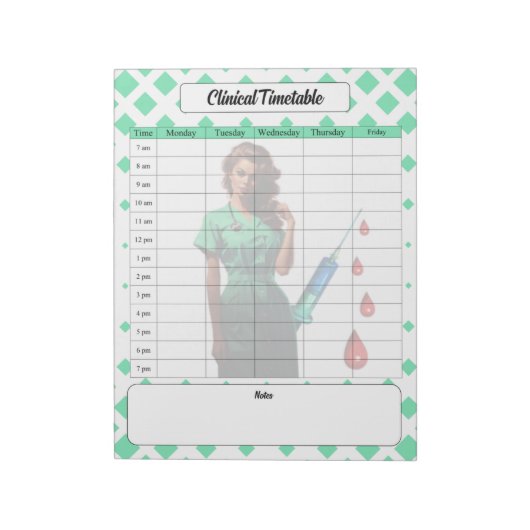 Vlek jezelf niet _ Clinical Timetable Notitieblok (Linkerzijde)