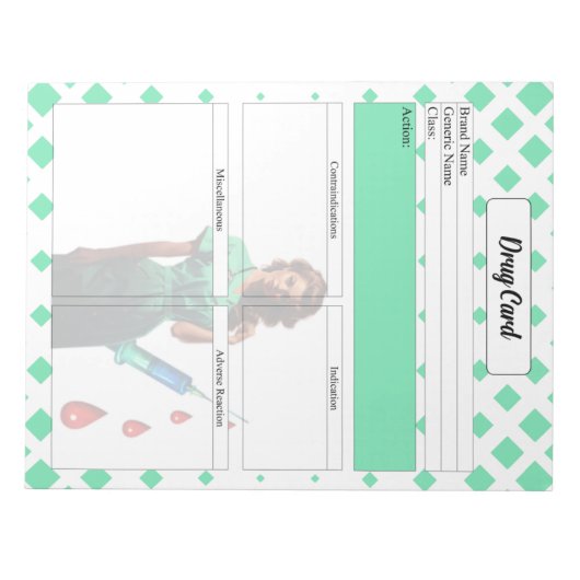 Vlek jezelf niet _Kaart Notitieblok (Voorkant)