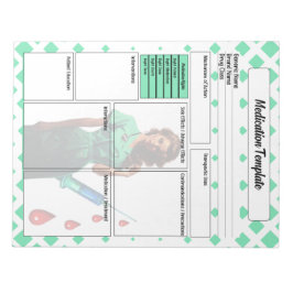 Vlek jezelf niet _ Medicatie Sjabloon Notitieblok