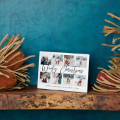Vlek kerstscript foto's Collage Plaque Fotoplaat (Zijkant)