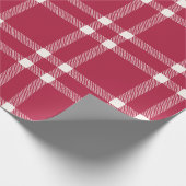 Vlek rood van witte hand, gebrand cadeaupapier (Hoek)