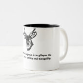 vlek tweekleurige koffiemok (Voorkant rechts)