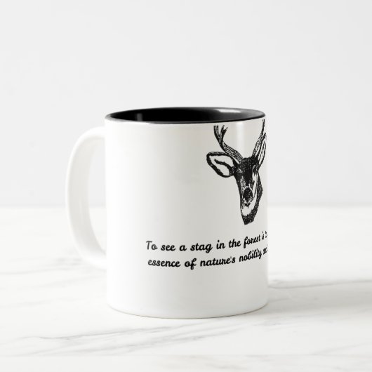 vlek tweekleurige koffiemok (Voorkant links)