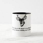 vlek tweekleurige koffiemok (Center)