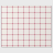 Vlek van witte en rode hand cadeaupapier (Vlak)