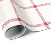 Vlek van witte en rode hand cadeaupapier (Rol Hoek)