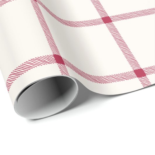 Vlek van witte en rode hand cadeaupapier (Rol Hoek)