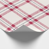 Vlek van witte marinerode hand, schattig cadeaupapier (Hoek)