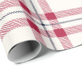 Vlek van witte marinerode hand, schattig cadeaupapier (Rol Hoek)