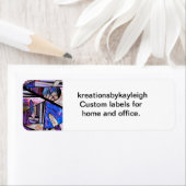 Vlekglas fotocollage etiket (Insitu)