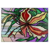 Vlekglas Lilly snijplank (Voorkant)