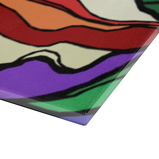 Vlekglas Lilly snijplank (Hoek)