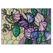 Vlekglas Lilly van de veld snijplank (Voorkant)