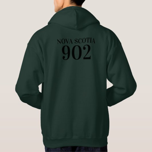 Vleking Nova Scotian Halifax Dartmouth 902 T-Shir Hoodie (Achterkant)