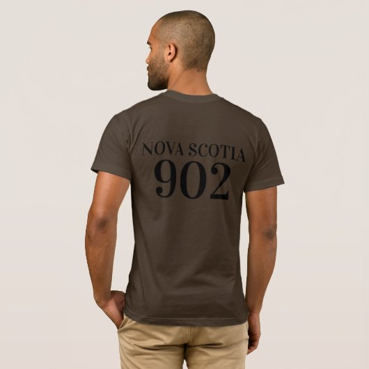 Vleking Nova Scotian Halifax Dartmouth 902 T-Shir T-shirt (Achterkant volledig)