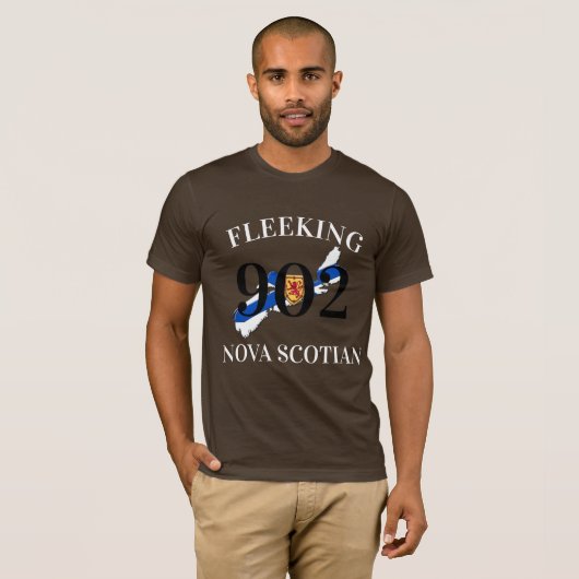 Vleking Nova Scotian Halifax Dartmouth 902 T-Shir T-shirt (Voorkant volledig)