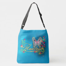 Vlekkeloos als een Butterfly Crossbody tas (Large)