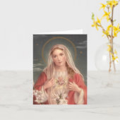 Vlekkeloos Hart van Mary Kaart (Gele Bloem)