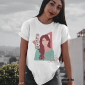 Vlekkeloos vrouw voor abstracte grafische weergave t-shirt