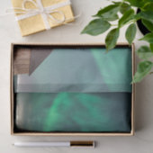 Vlekkeloze bruine schuur onder Aurora Borealis Sky Tissuepapier (Geschenk)