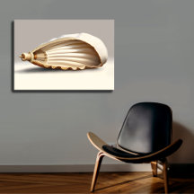 Vlekkeloze Seashell Kustcanvas Wall Art