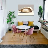 Vlekkeloze Seashell Kustcanvas Wall Art Canvas Afdruk