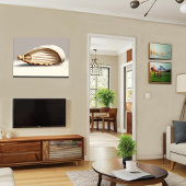 Vlekkeloze Seashell Kustcanvas Wall Art Canvas Afdruk