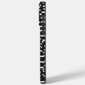 Vlekken en strepen 2 in wit op zwart Case-Mate iPhone case (Achterkant / Links)