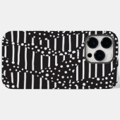 Vlekken en strepen 2 in wit op zwart Case-Mate iPhone case (Achterkant (horizontaal))