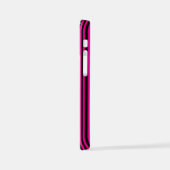 Vlekken en strepen in magenta en zwart iPhone hoesje (Linkerkant)