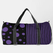 Vlekken en strepen in Paarse en zwarte Plunjezak (Achterkant)