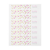  VLEKKEN glamoureuze confetti spot goudroze (Vel)