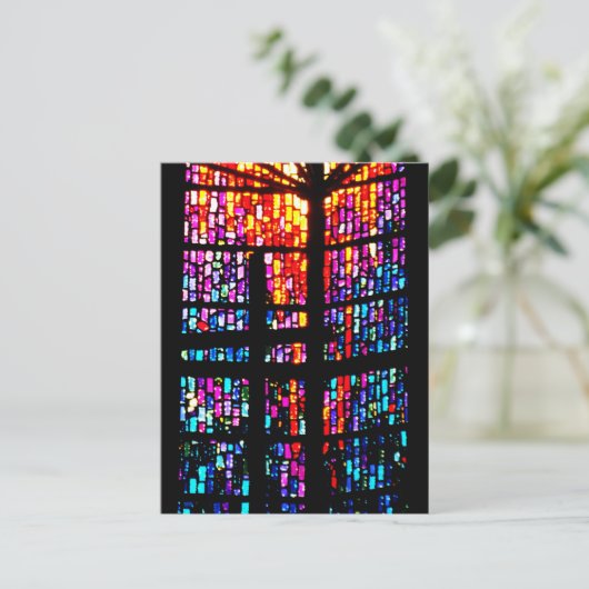 Vlekken glas briefkaart (Staand voorkant)