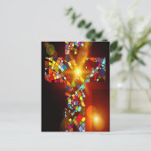 Vlekken glas briefkaart (Staand voorkant)