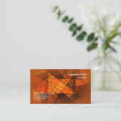 Vlekken glas Elegant Brown Admin Visitekaartje (Staand voorkant)