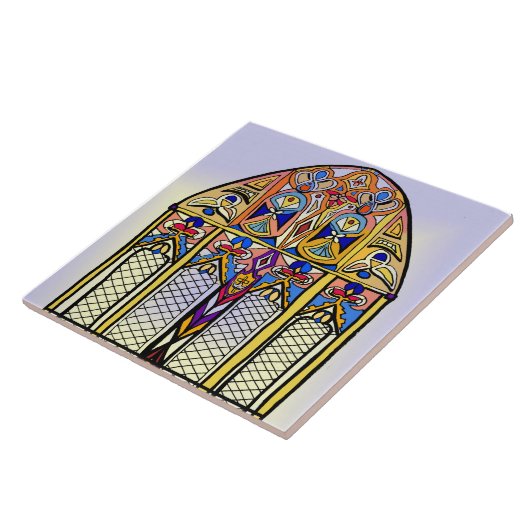 Vlekken glazen tegel tegeltje (Zijkant)