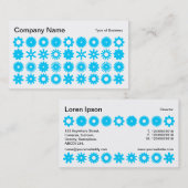 Vlekken - Hemelsblauw op Wit Visitekaartje (Voorkant / Achterkant)