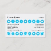 Vlekken - Hemelsblauw op Wit Visitekaartje (Achterkant)