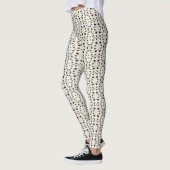 Vlekken in ovaal haakwerk leggings (Links)