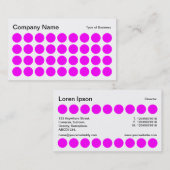 Vlekken - magenta, zwart en wit visitekaartje (Voorkant / Achterkant)