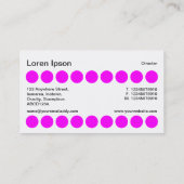 Vlekken - magenta, zwart en wit visitekaartje (Achterkant)