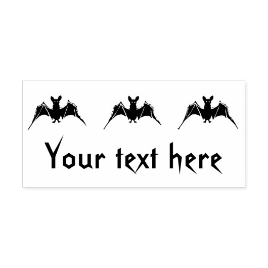  vlekken met uw aangepast tekstvak rubberstempel (Afrduk)