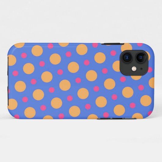 Vlekken op blauw Case-Mate iPhone case (Achterkant (horizontaal))