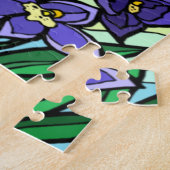 Vlekken Paarse dendrobiumventilator Legpuzzel (Zijkant)