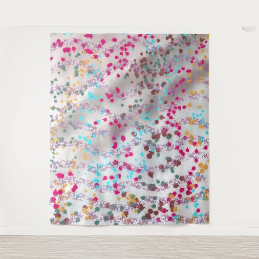 vlekken texturen Kleurrijke kunst Wandkleed (Voorkant)