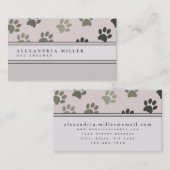 Vlekken van dieren | Blush roze Visitekaartje (Voorkant / Achterkant)