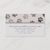 Vlekken van dieren | Blush roze Visitekaartje (Achterkant)